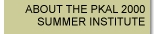About the PKAL 2000 Summer Institute